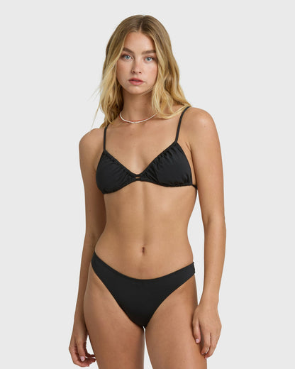 Billabong Women's Sol Searcher Teagan Bralette Bikini Top - Black Pebble