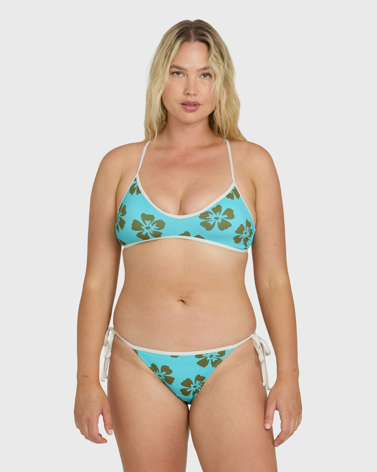 Billabong Women's Last Summer V CB Bralette Bikini Top - Ocean Spray
