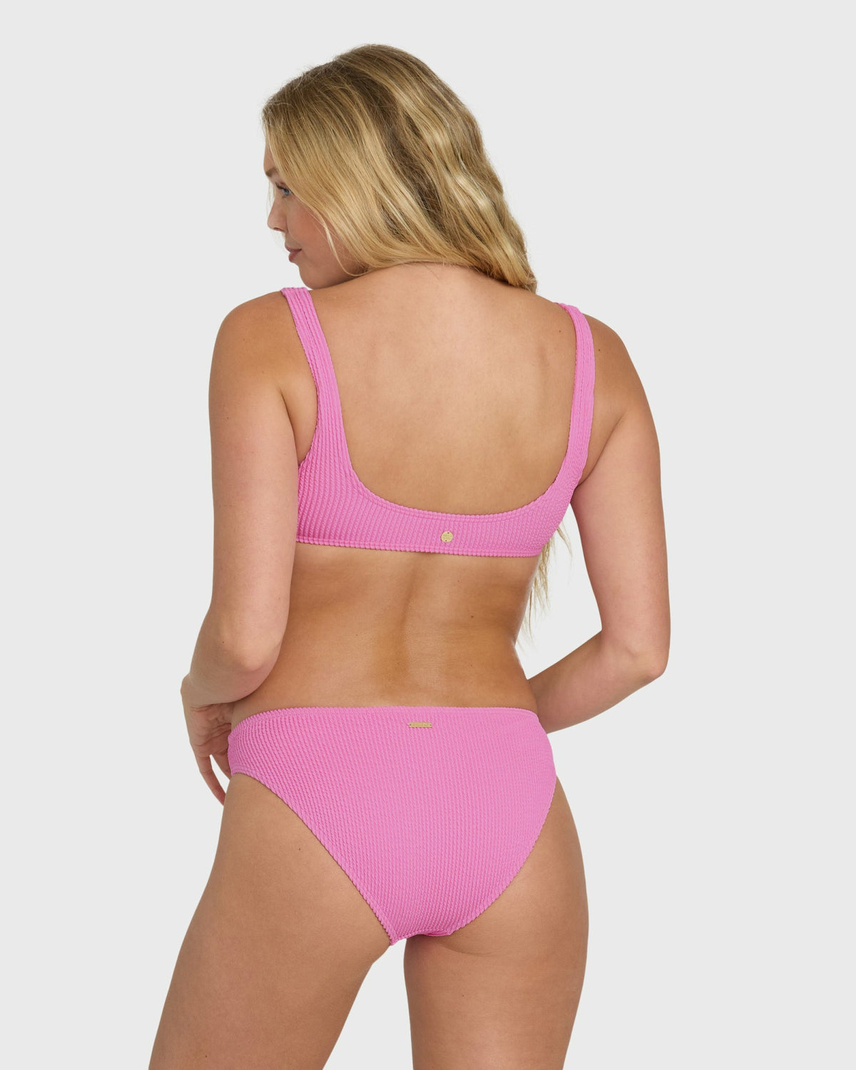 Billabong Women's Summer Hi Lowrider Full Bikini Bottoms - Party Pink