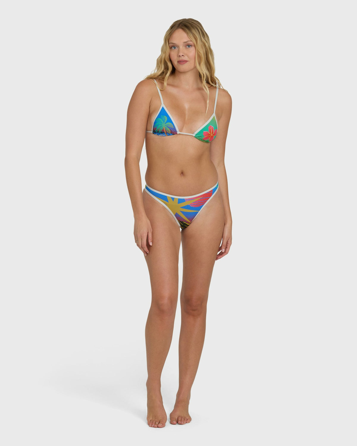 Billabong Women's Midnight Tropics Skimpy Hike Bikini Bottoms - True Blue