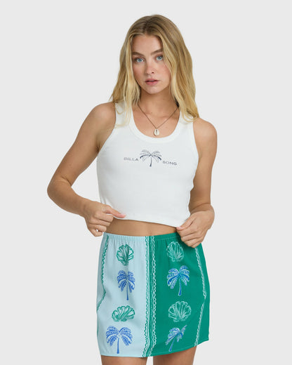Billabong Women's Grab Some Shade Tank - Salt Crystal
