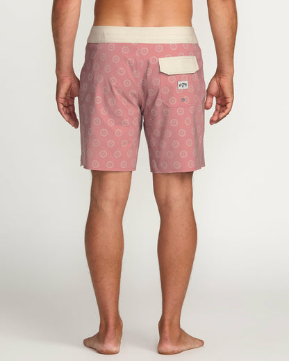 Billabong Men's Good Times Pro Performance 18\" Boardshorts - Dusty Rose