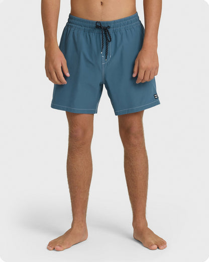 Billabong Men's Lineup Solid Layback 16\" Trunks - Real Teal