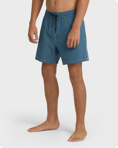 Billabong Men's Lineup Solid Layback 16\" Trunks - Real Teal