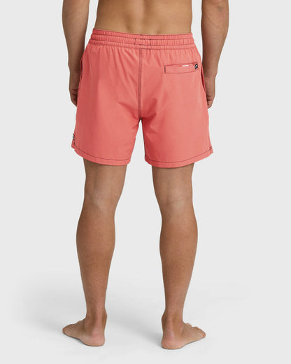 Billabong Men's Lineup Solid Layback 16\" Trunks - Bright Pink