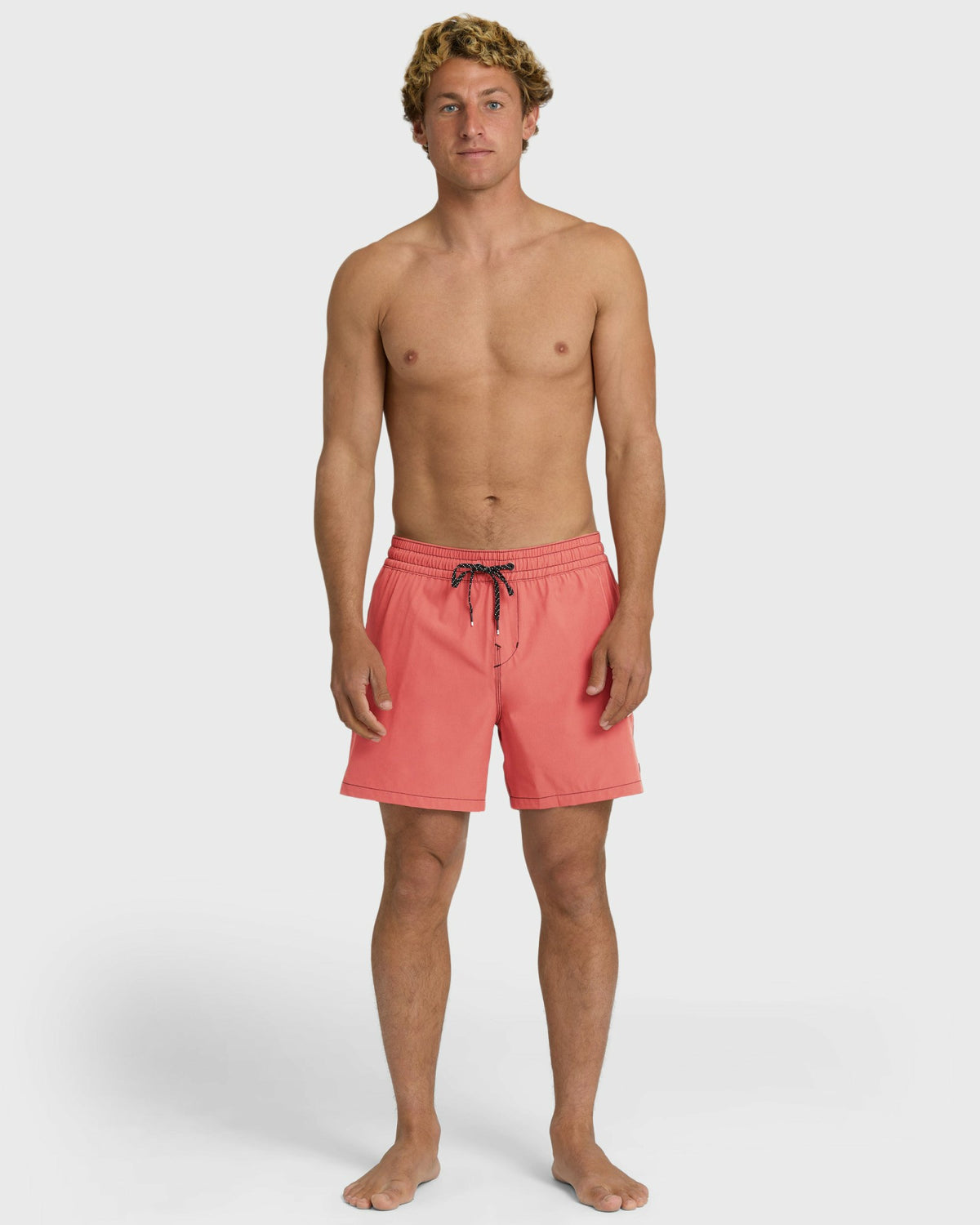 Billabong Men's Lineup Solid Layback 16\" Trunks - Bright Pink