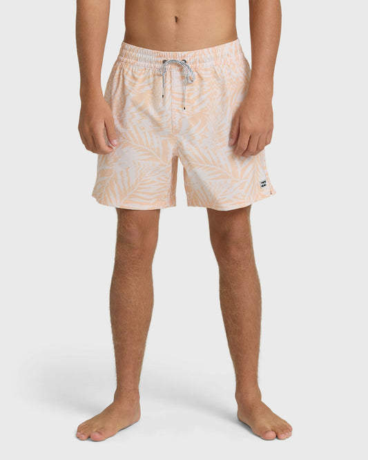 Billabong Men's Lineup Layback 16\" Trunks - Peach