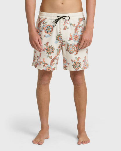 Billabong Men's Good Times Layback 16\" Trunks - Oatmeal