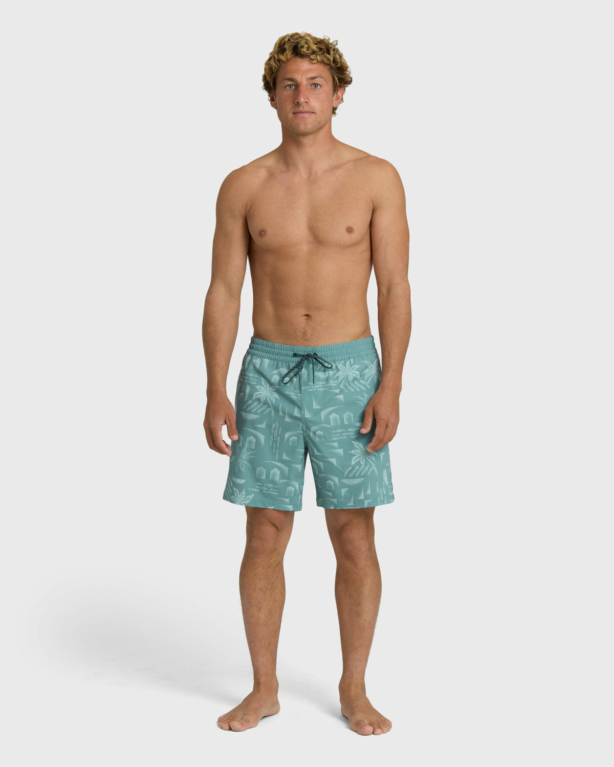 Billabong Men's Good Times Layback 16\" Trunks - Blue Fog
