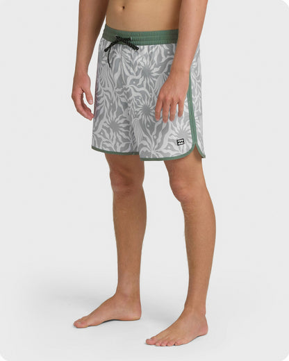 Billabong Men's Seventy Three Layback 16\" Trunks - Alloy