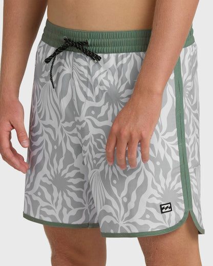 Billabong Men's Seventy Three Layback 16\" Trunks - Alloy