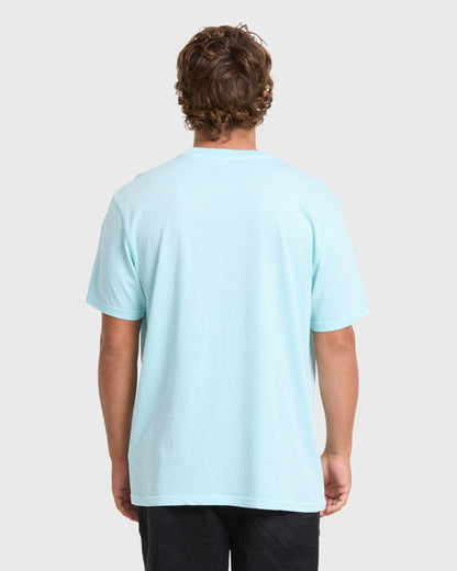 Billabong Men's Essential Wave Washed Premium Short Sleeve Pocket Tee - Coastal Blue