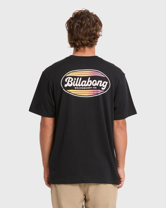 Billabong Men's Off Duty Premium Short Sleeve Cotton T-Shirt - Black