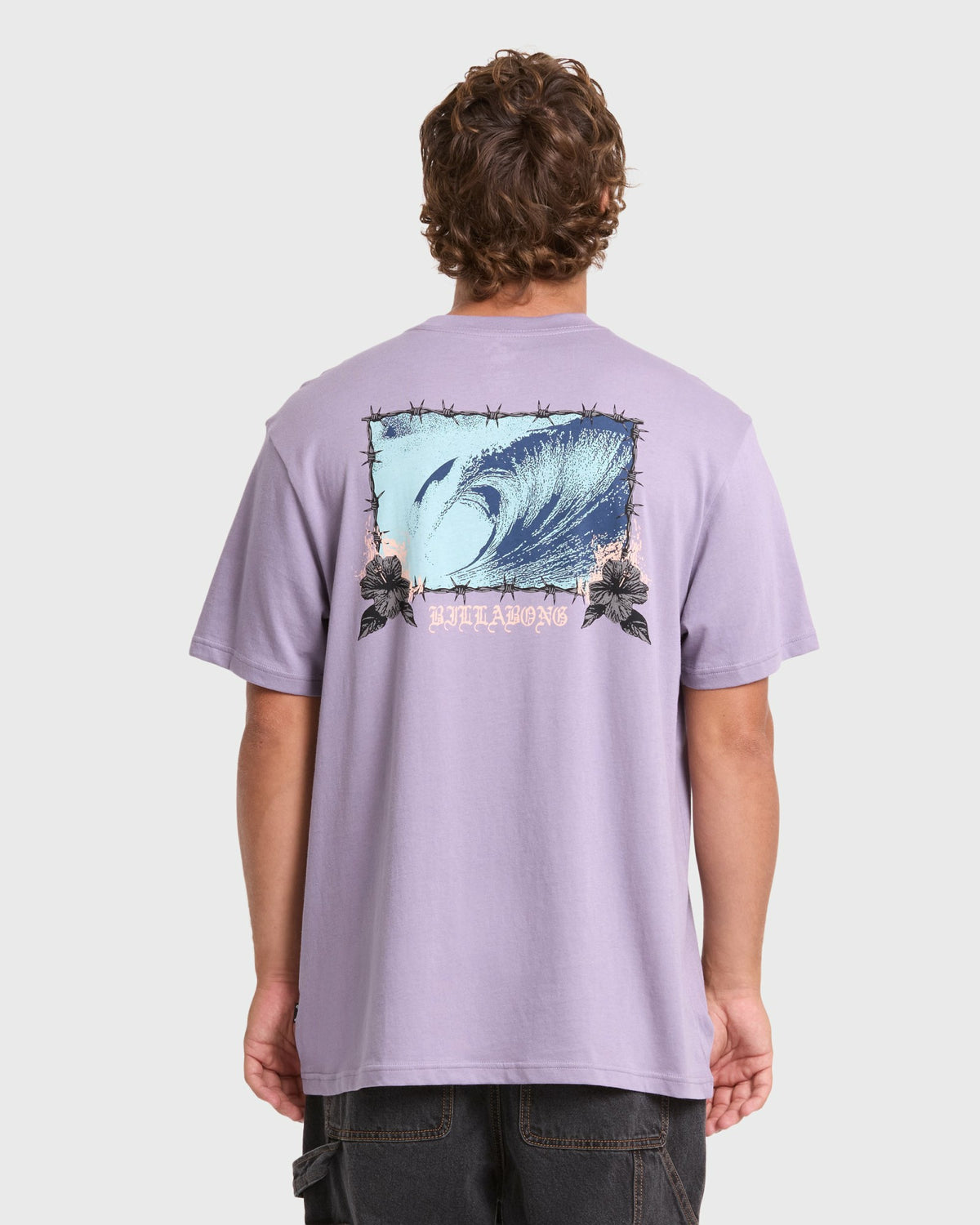 Billabong Men's Tear Premium Short Sleeve Knit T-Shirt - Purple Ash