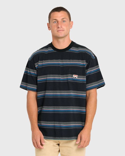 Billabong Men's Baxter Short Sleeve Pocket Tee - Black