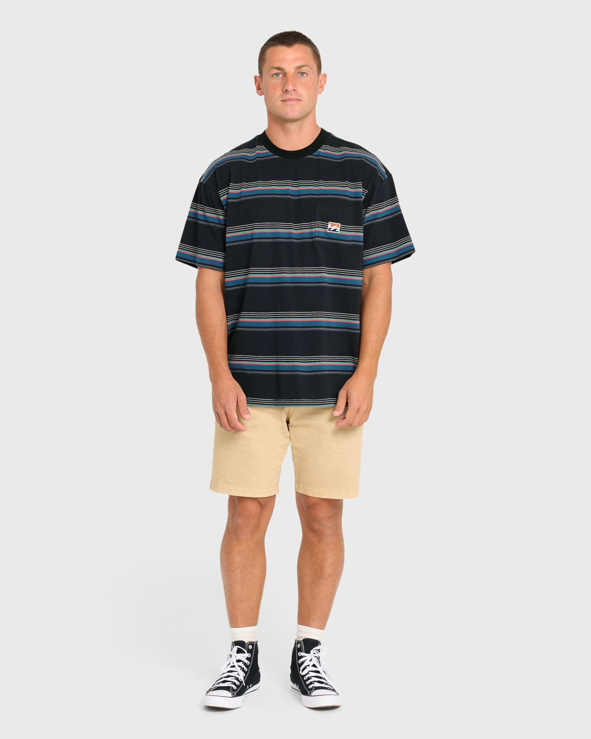 Billabong Men's Baxter Short Sleeve Pocket Tee - Black
