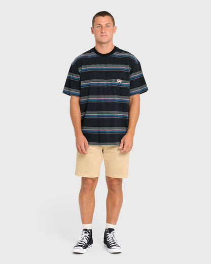 Billabong Men's Baxter Short Sleeve Pocket Tee - Black