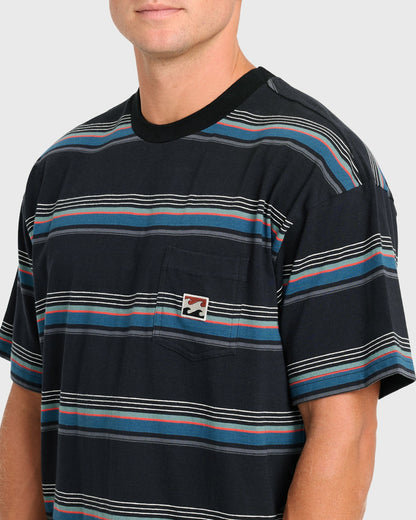 Billabong Men's Baxter Short Sleeve Pocket Tee - Black