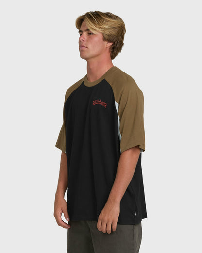 Billabong Men's Immortal System OG Short Sleeve Knit T-Shirt - Black