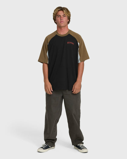 Billabong Men's Immortal System OG Short Sleeve Knit T-Shirt - Black