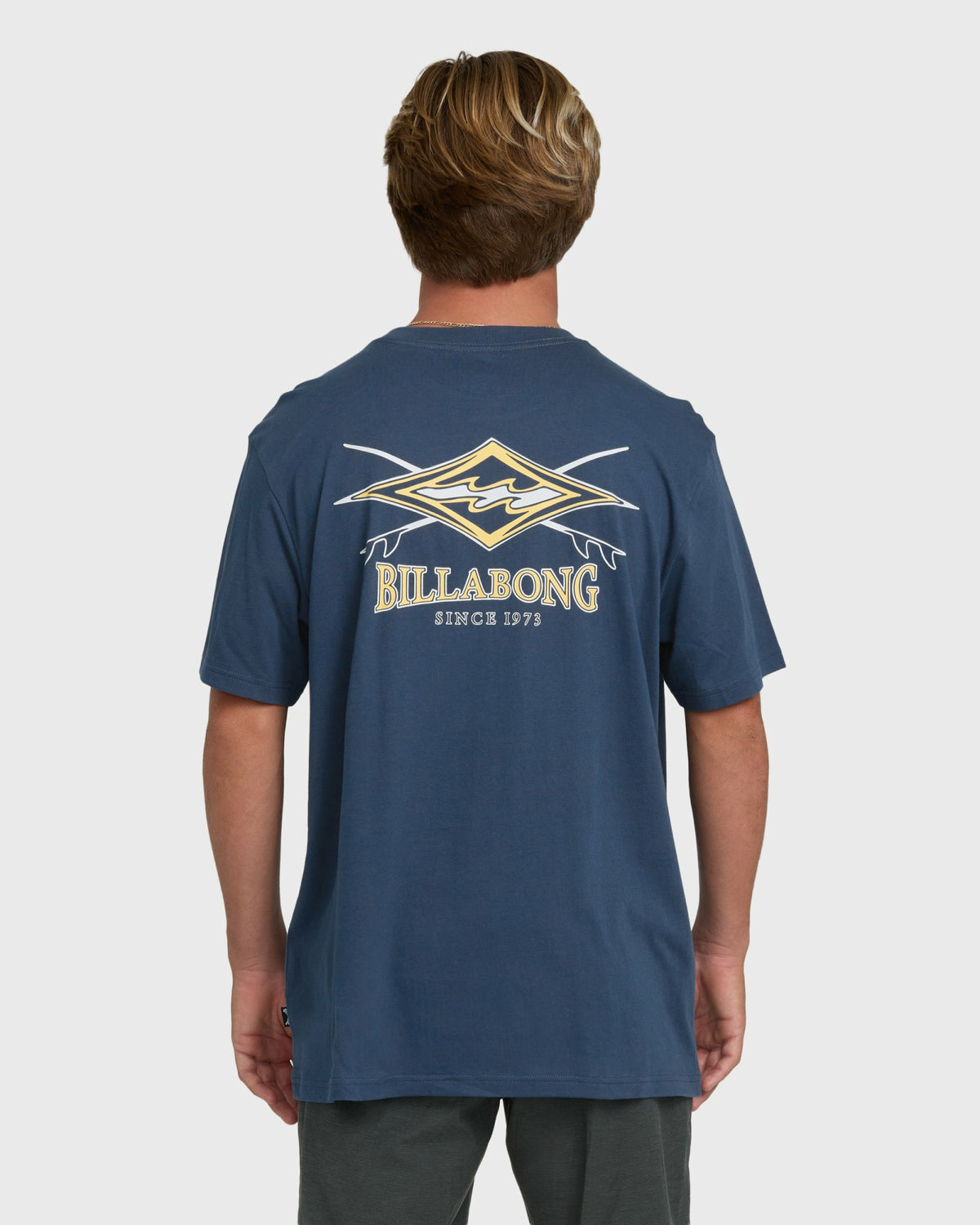 Billabong Men's Crossboards Premium Short Sleeve Knit T-Shirt - Dark Denim
