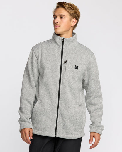 Billabong Men's Boundary Mock Neck Zip Sweatshirt - Grey Htr