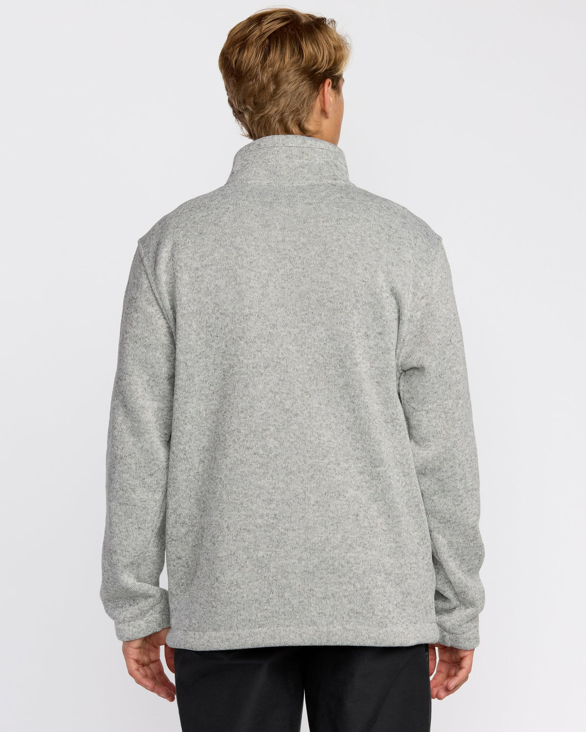 Billabong Men's Boundary Mock Neck Zip Sweatshirt - Grey Htr