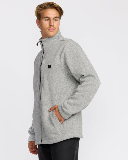 Billabong Men's Boundary Mock Neck Zip Sweatshirt - Grey Htr