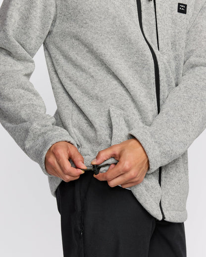 Billabong Men's Boundary Mock Neck Zip Sweatshirt - Grey Htr