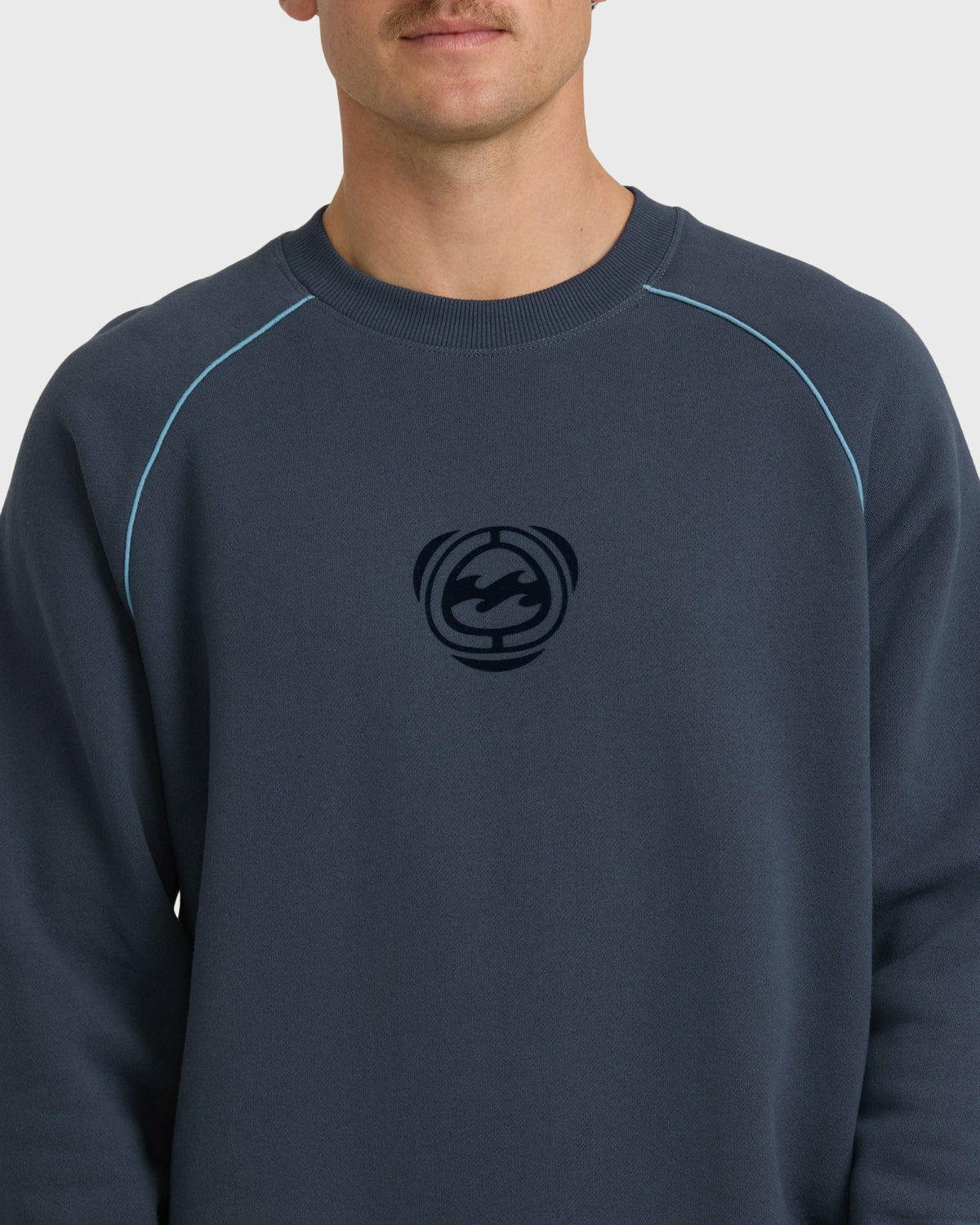 Billabong Men's Bio Fleece Crewneck Sweatshirt - Vintage Navy