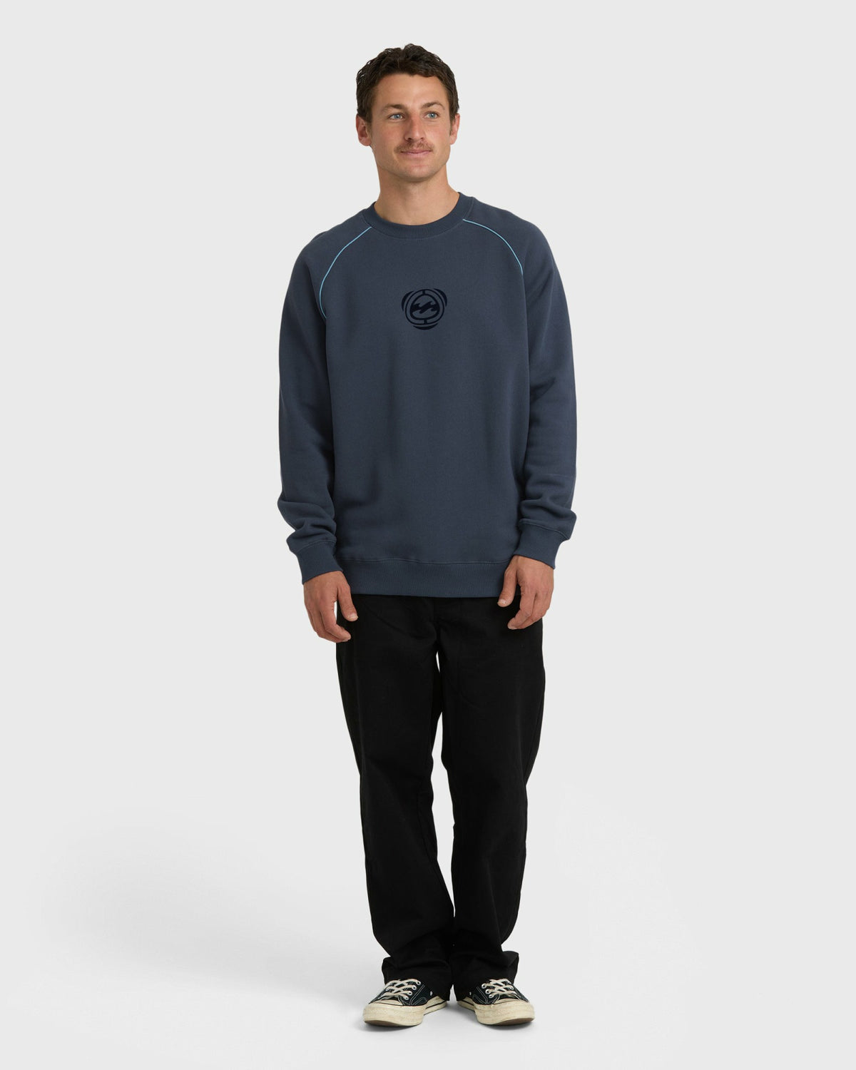 Billabong Men's Bio Fleece Crewneck Sweatshirt - Vintage Navy