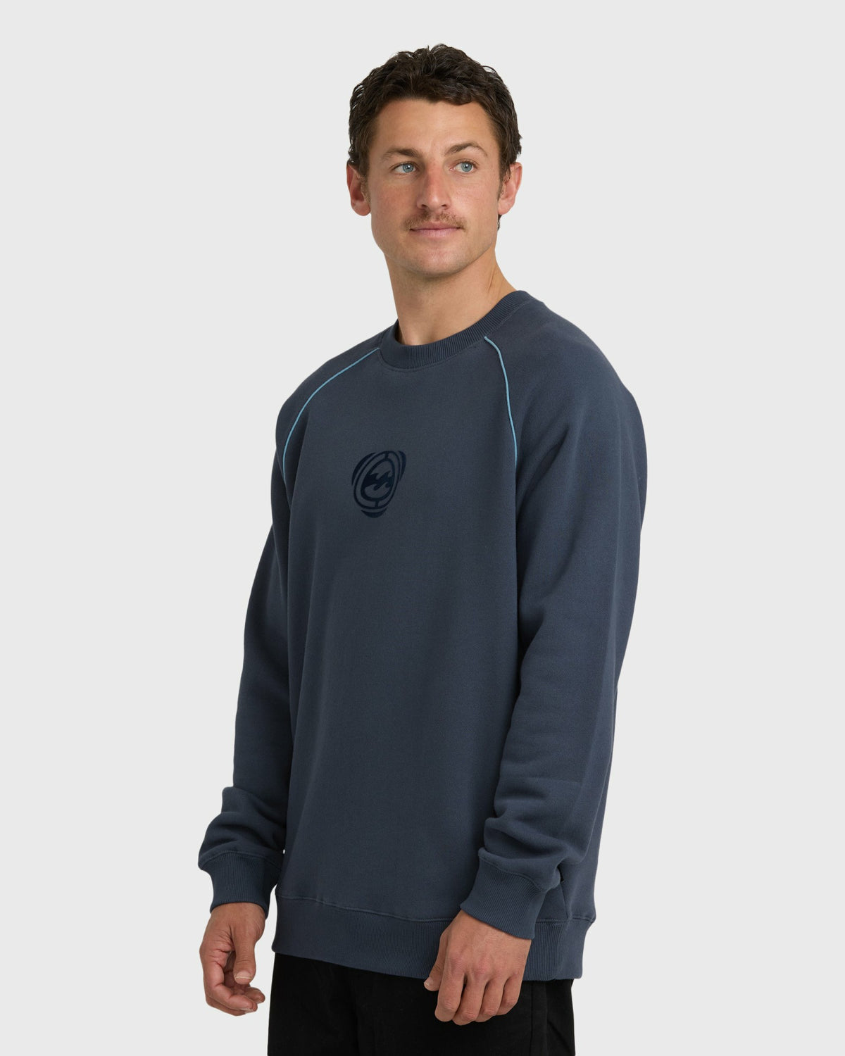 Billabong Men's Bio Fleece Crewneck Sweatshirt - Vintage Navy