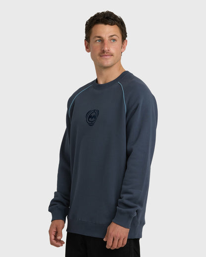 Billabong Men's Bio Fleece Crewneck Sweatshirt - Vintage Navy