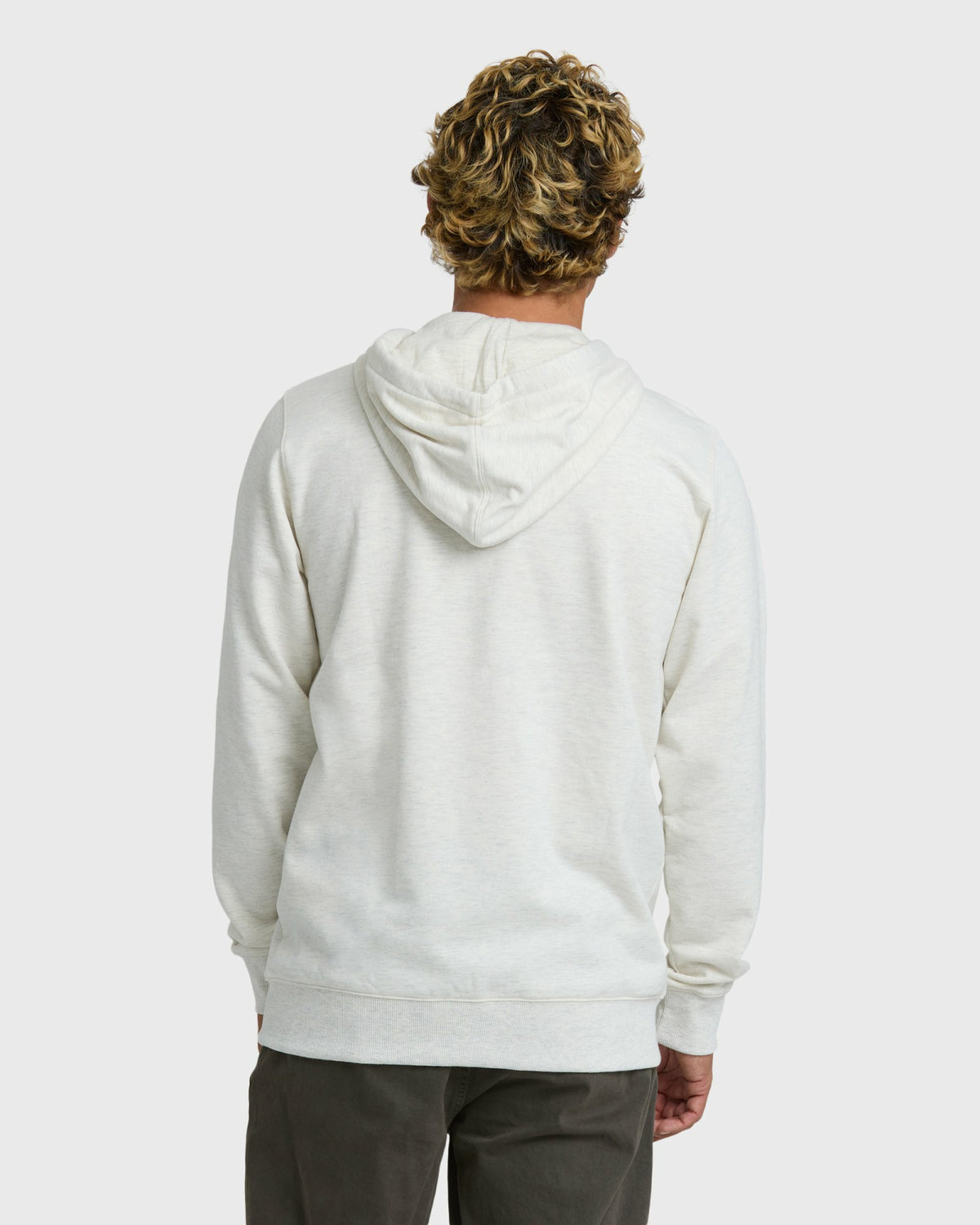 Billabong Men's All Day Zip Front Hoodie - Light Gray Heather