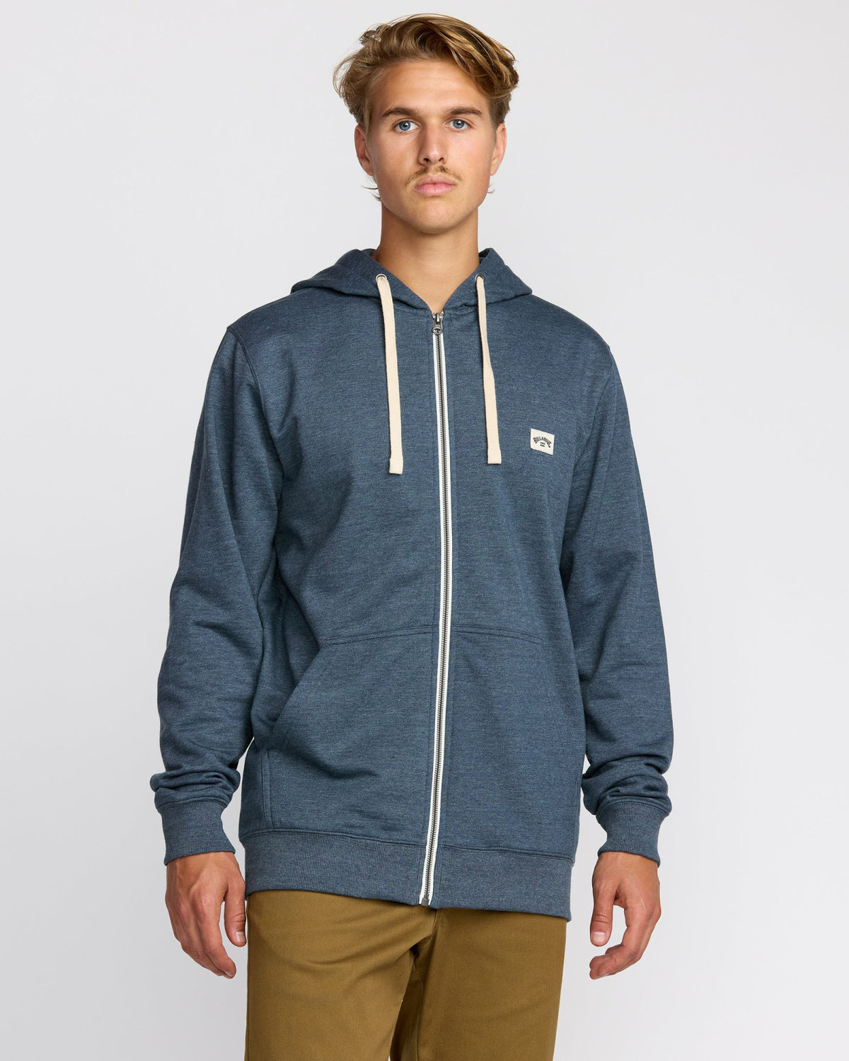 Billabong Men's All Day Zip Front Hoodie - Midnight Blue