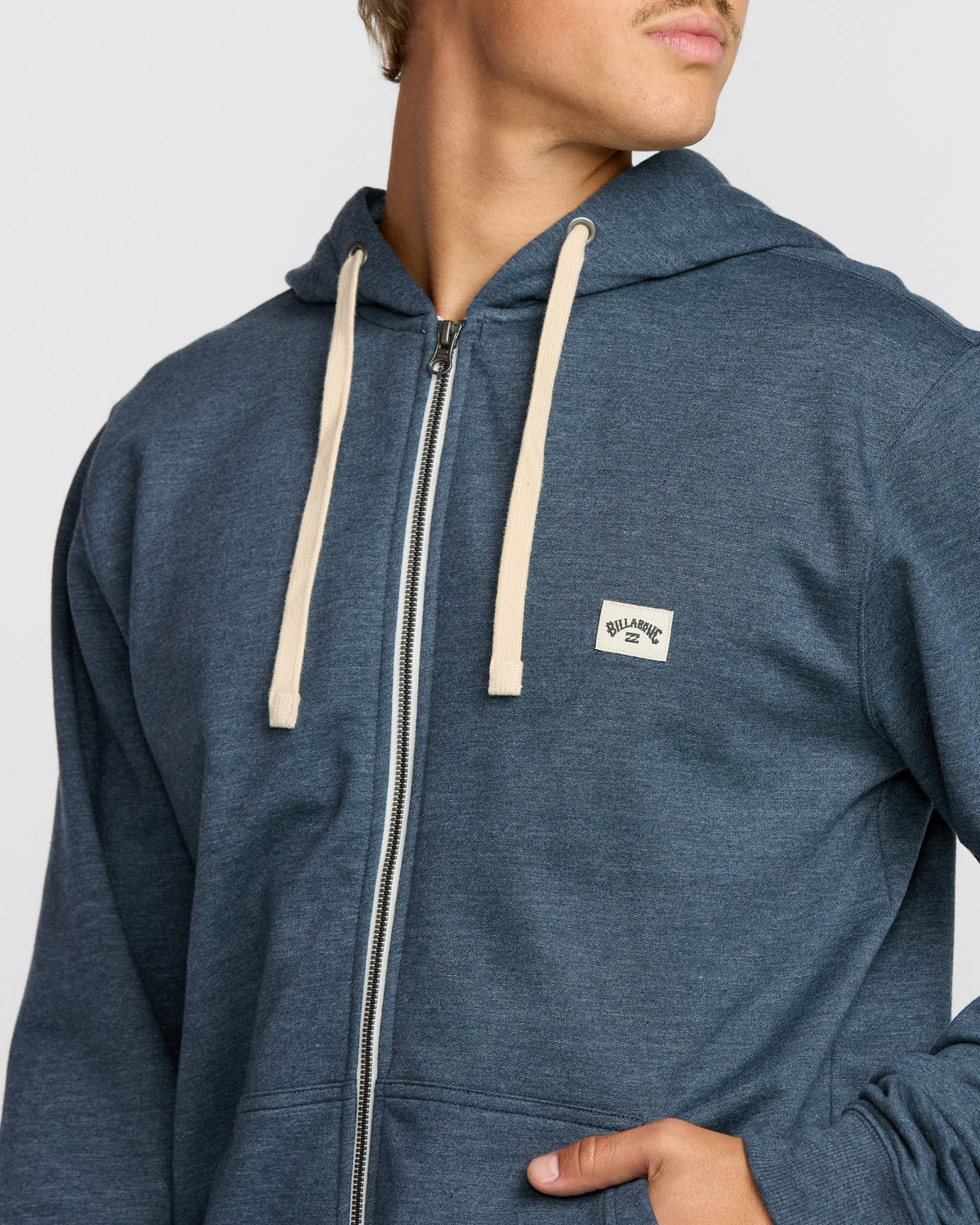 Billabong Men's All Day Zip Front Hoodie - Midnight Blue