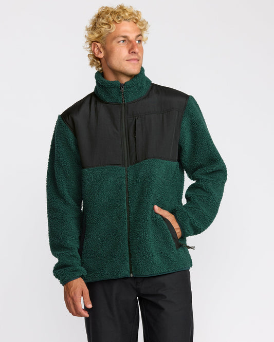 Billabong Men's Boundary Summit Zip Sweatshirt - Pine