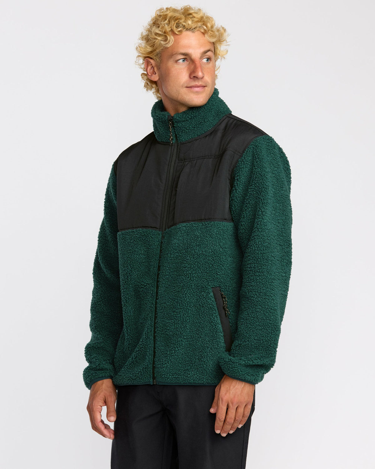 Billabong Men's Boundary Summit Zip Sweatshirt - Pine