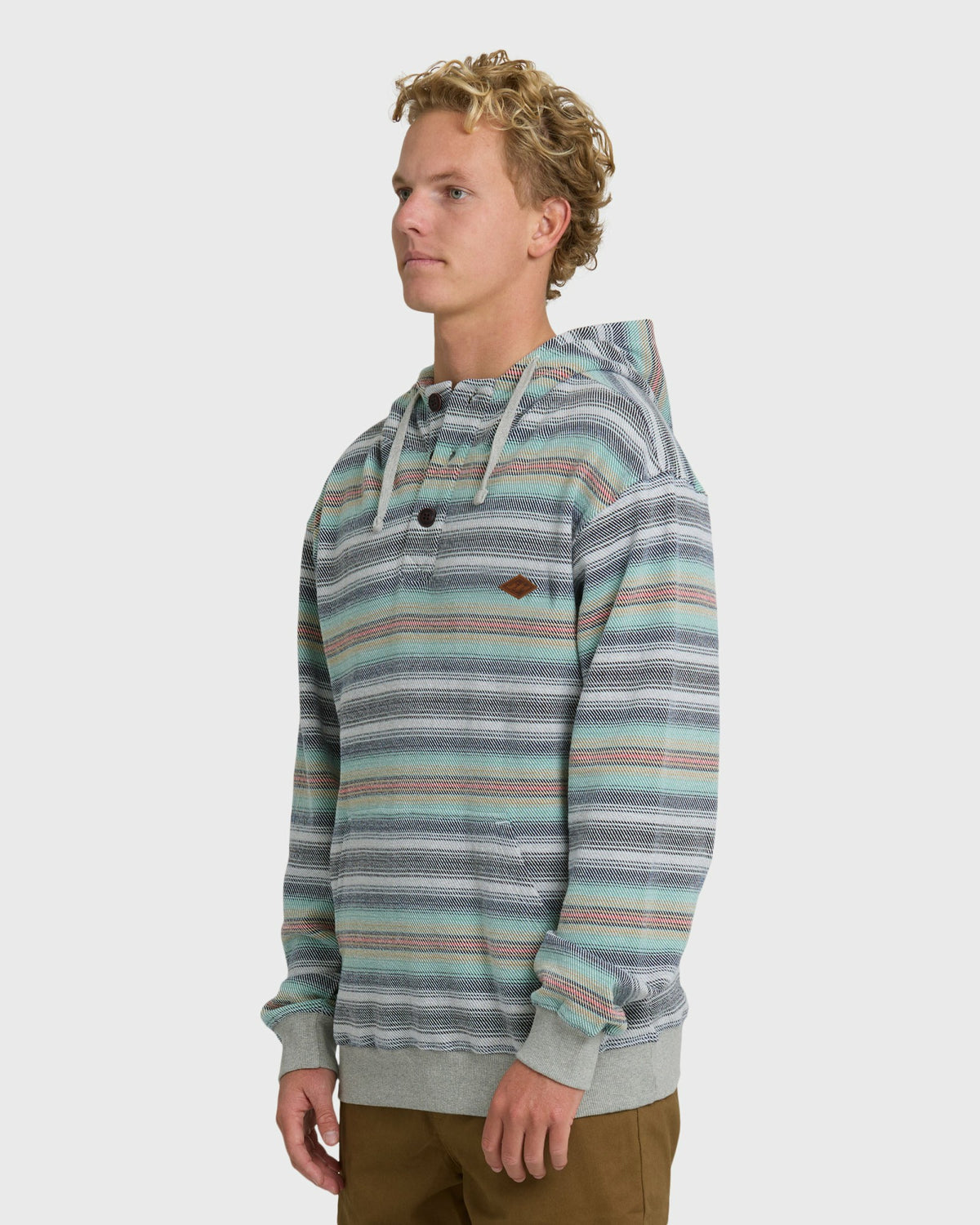 Billabong Men's Rancho Pullover YD Pullover Hoodie - Heather Gray
