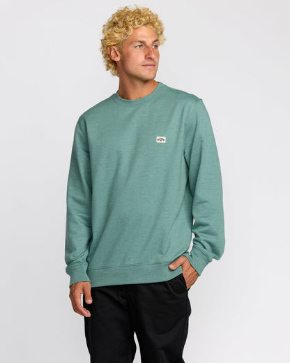 Billabong Men's All Day Crewneck Sweatshirt - Sage Green