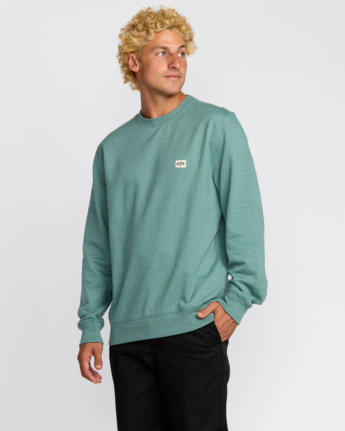 Billabong Men's All Day Crewneck Sweatshirt - Sage Green