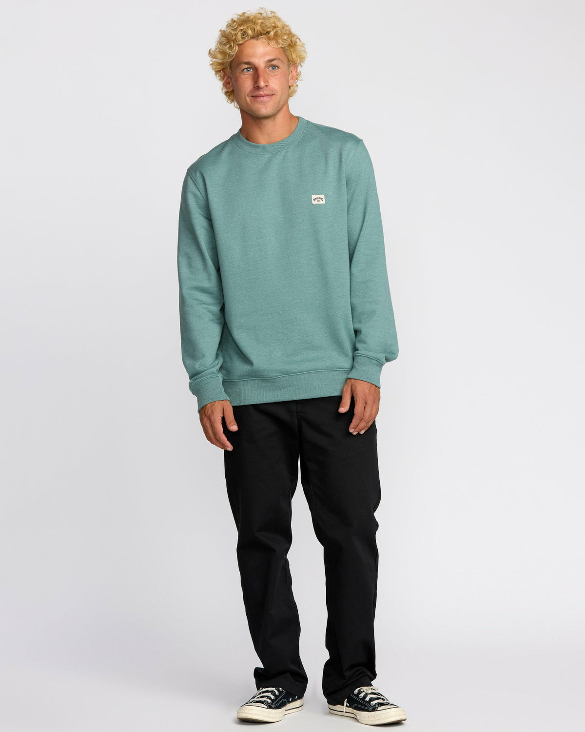 Billabong Men's All Day Crewneck Sweatshirt - Sage Green