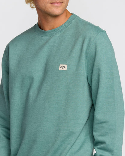 Billabong Men's All Day Crewneck Sweatshirt - Sage Green