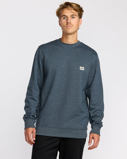 Billabong Men's All Day Crewneck Sweatshirt - Midnight Blue