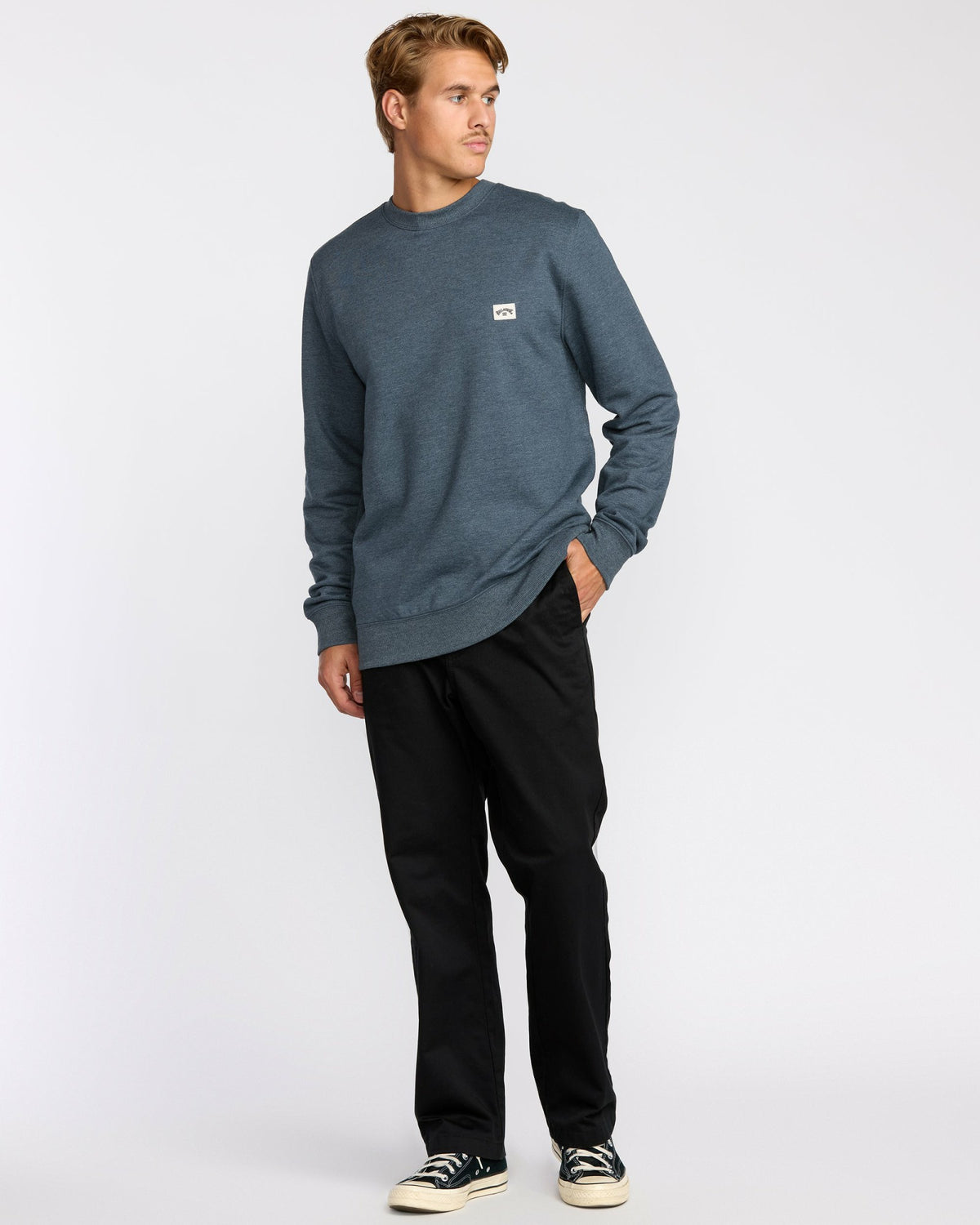 Billabong Men's All Day Crewneck Sweatshirt - Midnight Blue