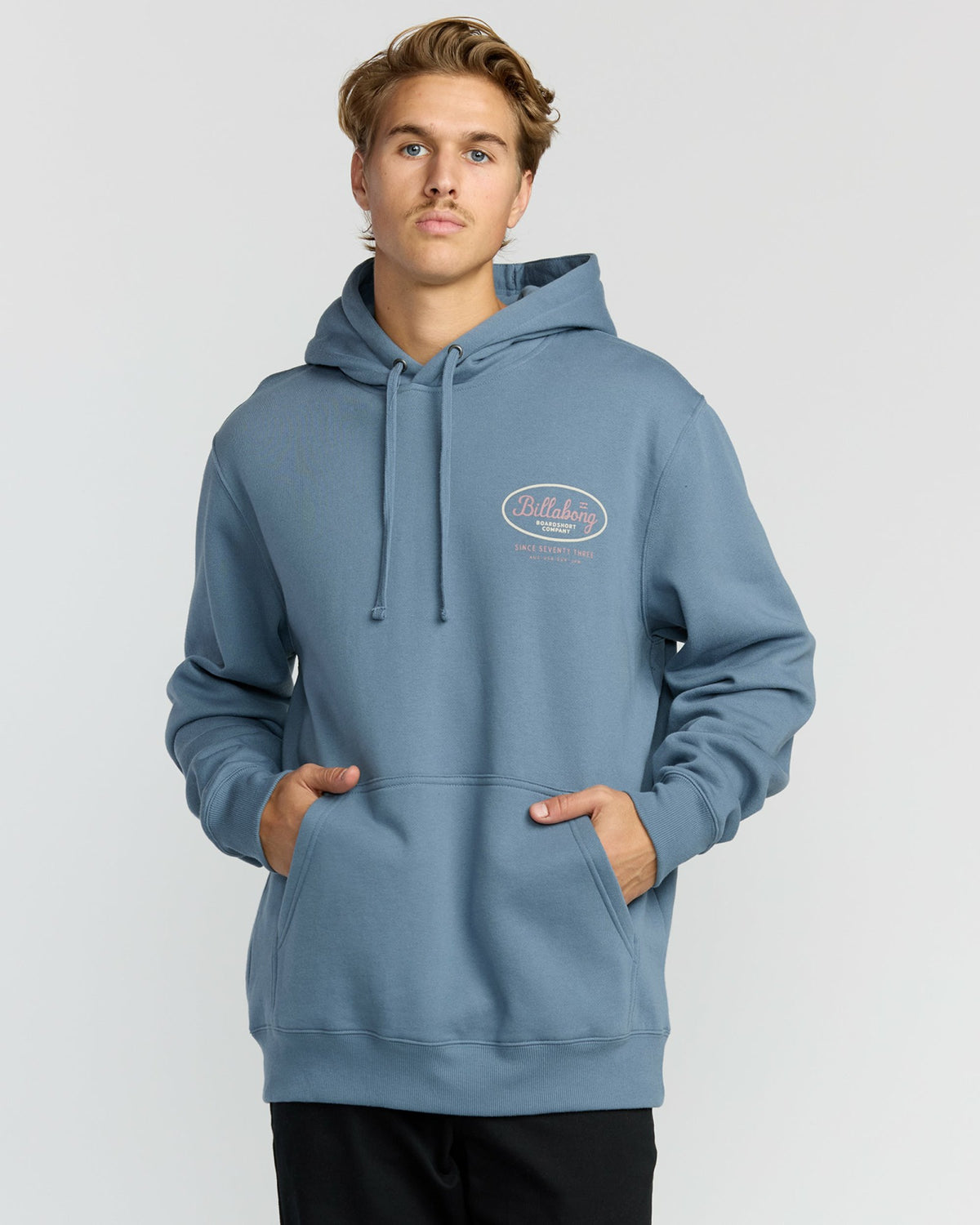 Billabong Men's Short Sands Pullover Hoodie - Steel Blue