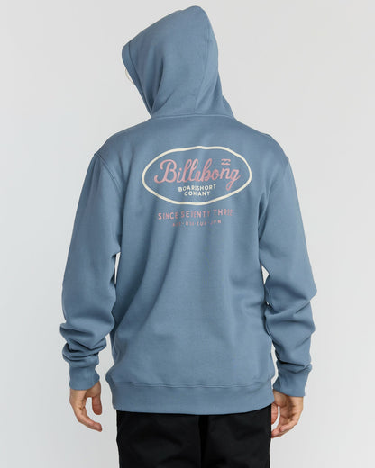 Billabong Men's Short Sands Pullover Hoodie - Steel Blue