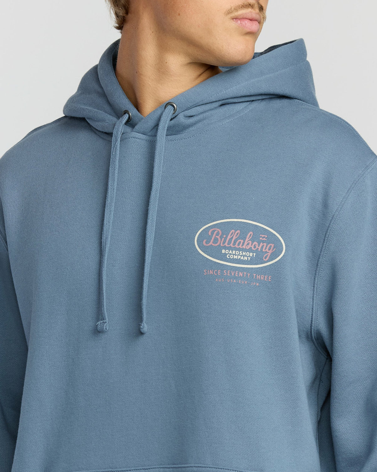 Billabong Men's Short Sands Pullover Hoodie - Steel Blue