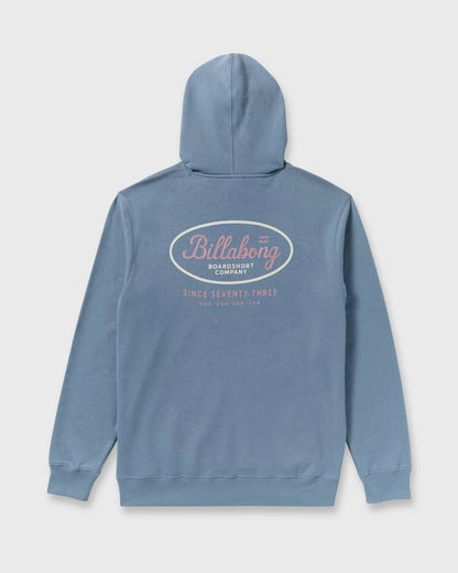 Billabong Men's Short Sands Pullover Hoodie - Steel Blue