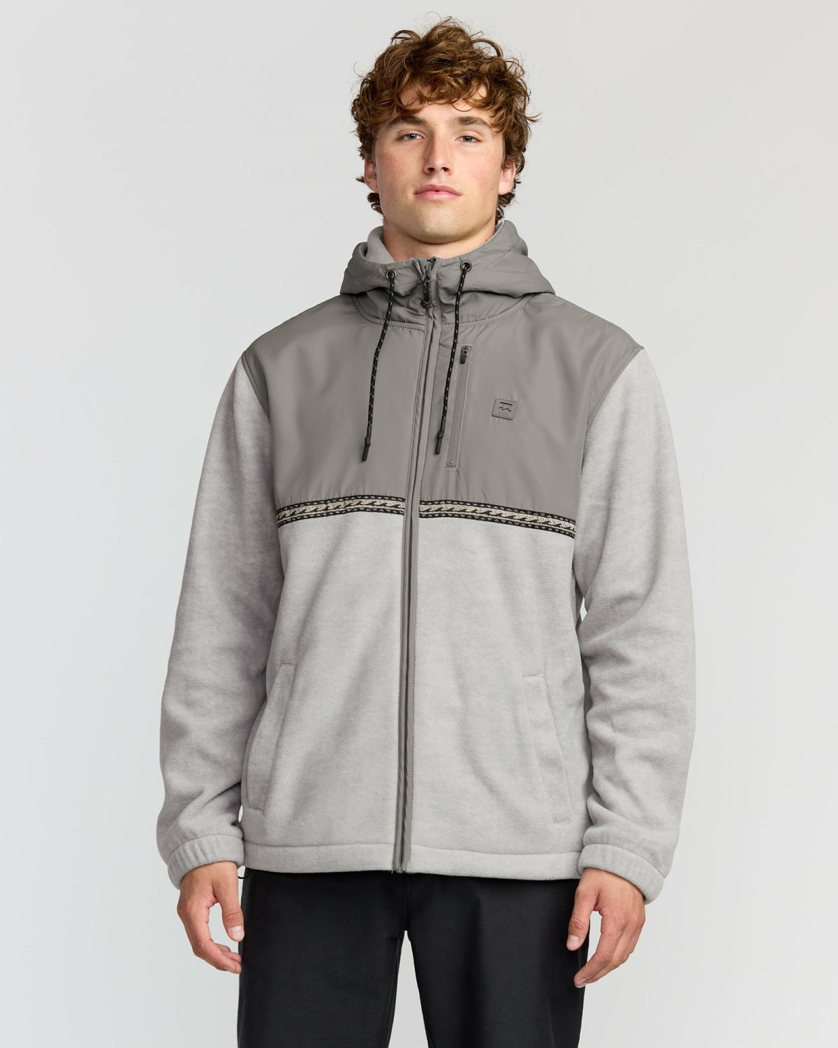 Billabong Men's Boundary Lite Zip Sweatshirt - Gray Heather